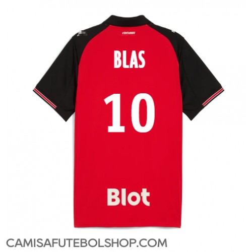 Camisa de time de futebol Stade Rennais Ludovic Blas #10 Replicas 1º Equipamento 2025-26 Manga Curta